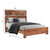 Chestnut Live Edge Solid Wood Queen Bed Frame