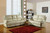 76'' X 40'' X 41'' Modern Beige Leather Sofa And Loveseat