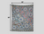 Gray Peacock and Flowers 80" x 68" Hanging Wall Tapestry