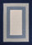 8'x11' Slate Navy Blue Hand Hooked UV Treated Bordered Indoor Outdoor Area Rug