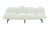 87" White Sherpa Bubble Cushion Sofa