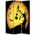 1" X 48" X 72" Multi Color Wood Canvas Halloween Screen
