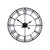 Black Metal Minimalist Wall Clock