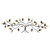 Beige Over The Door Blowing Leaves Metal Wall Decor