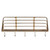 Golden Metal Shelf with Hooks