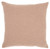 Blush Solid Woven Throw Pillow