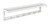 Wood Large Peg Coat or Towel Rack with Shelf in White