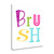 Brush 3 Wrapped Canvas Print Living Room Wall Art