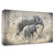"Elephants" Wrapped Canvas Print Wall Art