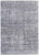 5' X 7' Gray And Blue Abstract Stain Resistant Area Rug