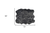 5' X 6' Grey Faux Fur Washable Non Skid Area Rug