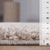 8' Beige Shag Handmade Runner Rug