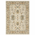 2' X 3' Gray And Ivory Oriental Power Loom Area Rug With Fringe
