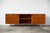 Warm Natural Cherry And Steel TV Stand or Media Center