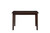 47" X 36" 5Pc Black Leatherette And Espresso Dining Set