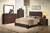 86" X 79" X 47" Brown Pu Eastern King Panel Bed