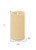 7" Beige Flameless Pillar Candle
