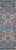 Homeroots Home Decor Denim Blue Florals Distressed Runner Rug, 2 x 6 Inch