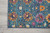 Homeroots Home Decor Denim Blue Florals Distressed Runner Rug, 2 x 6 Inch
