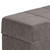 52" Gray and Brown Chenille Tufted Storage Ottoman