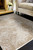 5'x8' Sand Ivory Machine Woven Distressed Traditional Indoor Area Rug