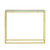 Geo Rectangle Clear Glass and Gold Console Table