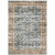 4' X 6' Blue and Beige Oriental Non Skid Area Rug