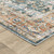 4' X 6' Blue and Beige Oriental Non Skid Area Rug