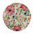 8' Sand Beige Hand Hooked Oversized Floral Round Indoor Area Rug
