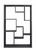 75" Gunmetal Composite Zig Zag Seven Tier Bookcase