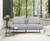 Contempo Retro 78" Light Gray Loveseat