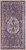 2' X 4' Red And Navy Oriental Power Loom Distressed Washable Area Rug