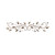 Sparkle Gold Metal Leaves and Bling Over the Door Decor