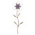 Contemporary Single Stem Metal Flower Wall Decor
