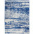 4' X 6' Ivory And Blue Ombre Distressed Area Rug