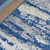 4' X 6' Ivory And Blue Ombre Distressed Area Rug
