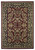 5' x 8' Red or Black Floral Bordered Area Rug
