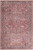 5' X 7' Pink And Blue Oriental Distressed Washable Area Rug