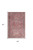 5' X 7' Pink And Blue Oriental Distressed Washable Area Rug