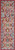 2’ x 8’ Red and Multicolor Decorative Runner Rug