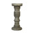 Rustic Gray Wash Wooden Candle Holder