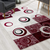 3' X 5' Red Abstract Power Loom Area Rug