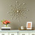Shimmering Gold Metal Mirror Burst Wall Decor