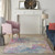4' X 6' Ivory And Blue Abstract Area Rug Polypropylene