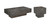 59" Dark Gray Solid Wood Coffee Table