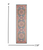 6' Teal And Ivory Medallion Distressed Runner Rug
