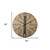 26" Round Brown Wood Analog Wall Clock