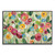 Fairy Tale Flowers V Black Wrapped Canvas Print Wall Art