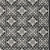 5' X 8' Black And White Fleur De Lis Stain Resistant Non Skid Area Rug