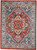 5’ x 7’ Red and Ivory Medallion Area Rug